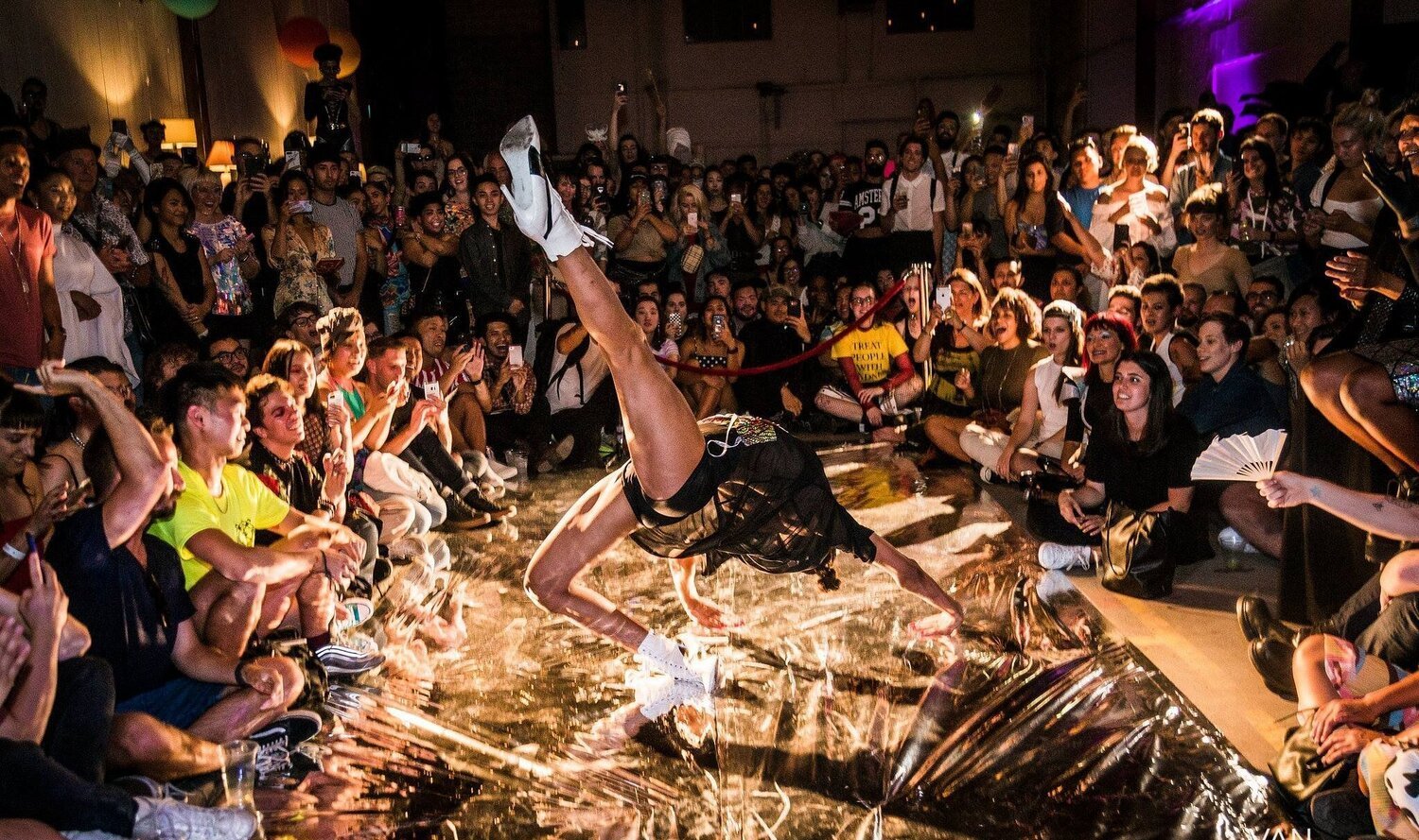Leiomy Maldonado en el 2069: Ball of the Future. Foto de John Bello Photography.
